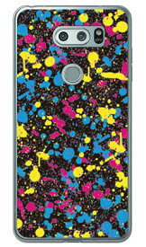 スプラット CMYK （ソフトTPUクリア） V30+ L-01K・JOJO L-02K・isai V30+ LGV35 docomo・au SECOND SKIN v30+ ケース v30+ カバー V30 ジョジョ イサイ l-01k l-02k lgv35 ケース V30 ジョジョ イサイ l-01k l-02k lgv35 送料無料