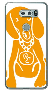Dog �z���C�g×�I�����W design by ROTM �i�\�t�gTPU�N���A�j V30+ L-01K�EJOJO L-02K�Eisai V30+ LGV35 docomo�Eau SECOND SKIN v30+ �P�[�X v30+ �J�o�[ V30 �W���W�� �C�T�C l-01k l-02k lgv35 �P�[�X V30 �W���W�� �C�T�C l-01