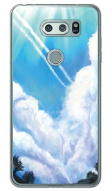 Cf LTD 空シリーズ 夏の空 青空 （ソフトTPUクリア） V30+ L-01K・JOJO L-02K・isai V30+ LGV35 docomo・au Coverfull v30+ ケース v30+ カバー V30 ジョジョ イサイ l-01k l-02k lgv35 ケース V30 ジョジョ イサイ l-01k l-02k lgv35 送料無料