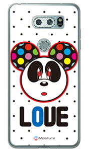 Love Panda �u���b�N�h�b�g �i�\�t�gTPU�N���A�j design by Moisture V30+ L-01K�EJOJO L-02K�Eisai V30+ LGV35 docomo�Eau SECOND SKIN v30+ �P�[�X v30+ �J�o�[ V30 �W���W�� �C�T�C l-01k l-02k lgv35 �P�[�X V30 �W���W�� �C�T