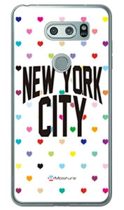 NYC �}���`�n�[�g�h�b�g�z���C�g �i�\�t�gTPU�N���A�j design by Moisture V30+ L-01K�EJOJO L-02K�Eisai V30+ LGV35 docomo�Eau SECOND SKIN v30+ �P�[�X v30+ �J�o�[ V30 �W���W�� �C�T�C l-01k l-02k lgv35 �P�[�X V30 �W���W