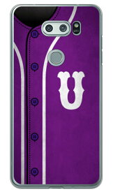 Cf LTD ベースボール イニシャル パープル U （クリア） V30+ L-01K・JOJO L-02K・isai V30+ LGV35 docomo・au Coverfull v30+ ケース v30+ カバー V30 ジョジョ イサイ l-01k l-02k lgv35 ケース V30 ジョジョ イサイ l-01k l-02k 送料無料