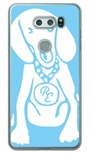 Dog �T�b�N�X�u���[×�z���C�g design by ROTM �i�N���A�j V30+ L-01K�EJOJO L-02K�Eisai V30+ LGV35 docomo�Eau SECOND SKIN v30+ �P�[�X v30+ �J�o�[ V30 �W���W�� �C�T�C l-01k l-02k lgv35 �P�[�X V30 �W���W�� �C�T�C l-01k 