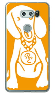 Dog �I�����W×�z���C�g design by ROTM �i�N���A�j V30+ L-01K�EJOJO L-02K�Eisai V30+ LGV35 docomo�Eau SECOND SKIN v30+ �P�[�X v30+ �J�o�[ V30 �W���W�� �C�T�C l-01k l-02k lgv35 �P�[�X V30 �W���W�� �C�T�C l-01k l-02k ��