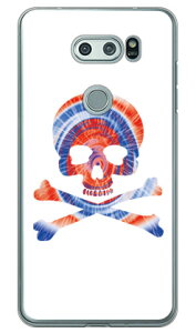 Psychedelic skull �u���[×���b�h �i�N���A�j design by ROTM V30+ L-01K�EJOJO L-02K�Eisai V30+ LGV35 docomo�Eau SECOND SKIN v30+ �P�[�X v30+ �J�o�[ V30 �W���W�� �C�T�C l-01k l-02k lgv35 �P�[�X V30 �W���W�� �C�T�C l-01k 