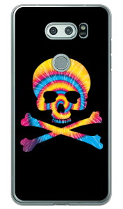 Psychedelic skull �u���[×�C�G���[ �i�N���A�j design by ROTM V30+ L-01K�EJOJO L-02K�Eisai V30+ LGV35 docomo�Eau SECOND SKIN v30+ �P�[�X v30+ �J�o�[ V30 �W���W�� �C�T�C l-01k l-02k lgv35 �P�[�X V30 �W���W�� �C�T�C ��