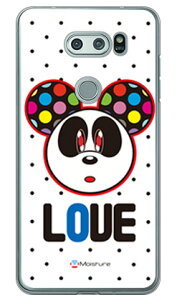 Love Panda �u���b�N�h�b�g �i�N���A�j design by Moisture V30+ L-01K�EJOJO L-02K�Eisai V30+ LGV35 docomo�Eau SECOND SKIN v30+ �P�[�X v30+ �J�o�[ V30 �W���W�� �C�T�C l-01k l-02k lgv35 �P�[�X V30 �W���W�� �C�T�C l-01k ��