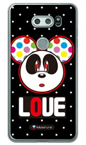Love Panda �z���C�g�h�b�g �i�N���A�j design by Moisture V30+ L-01K�EJOJO L-02K�Eisai V30+ LGV35 docomo�Eau SECOND SKIN v30+ �P�[�X v30+ �J�o�[ V30 �W���W�� �C�T�C l-01k l-02k lgv35 �P�[�X V30 �W���W�� �C�T�C l-01k ��