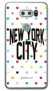 NYC �}���`�n�[�g�h�b�g�z���C�g �i�N���A�j design by Moisture V30+ L-01K�EJOJO L-02K�Eisai V30+ LGV35 docomo�Eau SECOND SKIN v30+ �P�[�X v30+ �J�o�[ V30 �W���W�� �C�T�C l-01k l-02k lgv35 �P�[�X V30 �W���W�� �C�T�C
