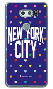 NYC �}���`�n�[�g�h�b�g�l�C�r�[ �i�N���A�j design by Moisture V30+ L-01K�EJOJO L-02K�Eisai V30+ LGV35 docomo�Eau SECOND SKIN v30+ �P�[�X v30+ �J�o�[ V30 �W���W�� �C�T�C l-01k l-02k lgv35 �P�[�X V30 �W���W�� �C�T�C