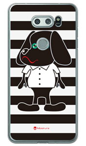 Doggy Stripe �u���b�N �i�N���A�j design by Moisture V30+ L-01K�EJOJO L-02K�Eisai V30+ LGV35 docomo�Eau SECOND SKIN v30+ �P�[�X v30+ �J�o�[ V30 �W���W�� �C�T�C l-01k l-02k lgv35 �P�[�X V30 �W���W�� �C�T�C l-01k l-02k ��