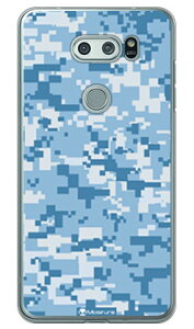 DIGITAL camouflage �u���[ �i�N���A�j design by Moisture V30+ L-01K�EJOJO L-02K�Eisai V30+ LGV35 docomo�Eau SECOND SKIN v30+ �P�[�X v30+ �J�o�[ V30 �W���W�� �C�T�C l-01k l-02k lgv35 �P�[�X V30 �W���W�� �C�T�C l-01k ����