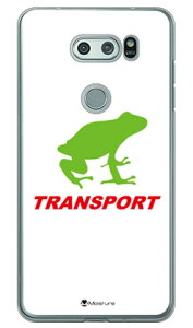 TRANSPORT FROG �z���C�g×���b�h �i�N���A�j design by Moisture V30+ L-01K�EJOJO L-02K�Eisai V30+ LGV35 docomo�Eau SECOND SKIN v30+ �P�[�X v30+ �J�o�[ V30 �W���W�� �C�T�C l-01k l-02k lgv35 �P�[�X V30 �W���W�� �C�T�C ��