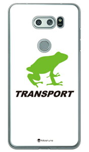 TRANSPORT FROG �z���C�g×�u���b�N �i�N���A�j design by Moisture V30+ L-01K�EJOJO L-02K�Eisai V30+ LGV35 docomo�Eau SECOND SKIN v30+ �P�[�X v30+ �J�o�[ V30 �W���W�� �C�T�C l-01k l-02k lgv35 �P�[�X V30 �W���W�� �C�T�C 