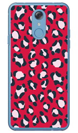 Leopard レッド （クリア） design by ROTM LG style L-03K docomo SECOND SKIN スマホケース ハードケース l-03k ケース l-03k カバー lg style l-03k ケース lg style l-03k カバー lg l-03k ケース lg l-03k カバー スマホカバー 送料無料