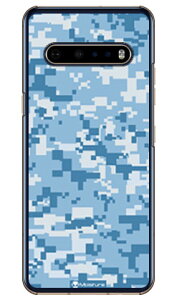 DIGITAL camouflage �u���[ �i�N���A�j design by Moisture LG V60 ThinQ 5G L-51A�EA001LG docomo�ESoftBank SECOND SKIN l-51a a001lg �P�[�X l-51a a001lg �J�o�[ v60 thinq 5g l-51a a001lg �P�[�X v60 thinq 5g l-51a a001lg �J�o�[ lg ������