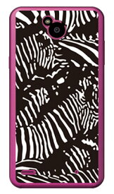 Zebra camo ブラック （クリア） design by ROTM Disney Mobile on docomo DM-02H docomo SECOND SKIN dm-02h ケース dm-02h カバー dm-02h スマホケース dm-02h スマホカバー dm02h ケース dm02h カバー 送料無料