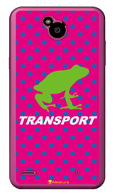 TRANSPORT FROG ピンク×ホワイト （クリア） design by Moisture Disney Mobile on docomo DM-02H docomo SECOND SKIN dm-02h ケース dm-02h カバー dm-02h スマホケース dm-02h スマホカバー dm02h ケース 送料無料