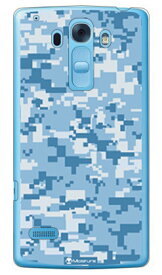 DIGITAL camouflage ブルー （クリア） design by Moisture Disney Mobile on docomo DM-01G docomo SECOND SKIN ドコモ dm－01g カバー dm－01g ケースモバイル ドコモ ケースdm－01g disney mobile on docomo dm-01g 送料無料