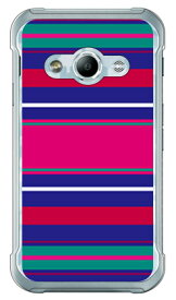 Moisture Stripe ブルー （クリア） design by Moisture Galaxy Active neo SC-01H docomo SECOND SKIN sc－01h ケース sc－01h カバー sc 01h ケース sc 01h カバー sc01h ケース sc01h カバー sc01hケース sc01hカバー galaxy 送料無料