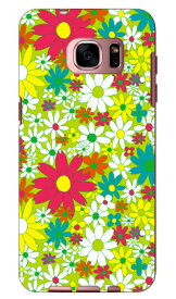 FLOWERBED （グリーン） produced by COLOR STAGE Galaxy S7 edge SC-02H・SCV33 docomo・au Coverfull galaxy s7 edge sc-02h ケース galaxy s7 edge sc-02h カバー galaxy s7 edge scv33 ケース galaxy s7 edge scv33 送料無料