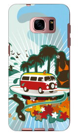 HAWAIAN BUS produced by COLOR STAGE Galaxy S7 edge SC-02H・SCV33 docomo・au Coverfull galaxy s7 edge sc-02h ケース galaxy s7 edge sc-02h カバー galaxy s7 edge scv33 ケース galaxy s7 edge scv33 カバー ギャラクシーs7 edge 人気 送料無料
