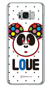 Love Panda �u���b�N�h�b�g �i�N���A�j design by Moisture Galaxy S8+ �iPLUS�j SC-03J�ESCV35 docomo�Eau SECOND SKIN galaxy s8 plus �P�[�X galaxy s8 plus �J�o�[ �M�����N�V�[s8 �v���X �P�[�X �M�����N�V�[s8 �v���X �J