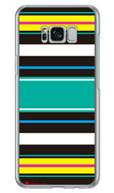 Moisture Stripe ブラック （クリア） design by Moisture Galaxy S8+ （PLUS） SC-03J・SCV35 docomo・au SECOND SKIN galaxy s8 plus ケース galaxy s8 plus カバー ギャラクシーs8 プラス ケース ギャラクシーs8 プラス カバー 送料無料