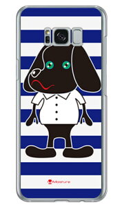 Doggy Stripe �l�C�r�[ �i�N���A�j design by Moisture Galaxy S8+ �iPLUS�j SC-03J�ESCV35 docomo�Eau SECOND SKIN galaxy s8 plus �P�[�X galaxy s8 plus �J�o�[ �M�����N�V�[s8 �v���X �P�[�X �M�����N�V�[s8 �v���X �J�o�[ 