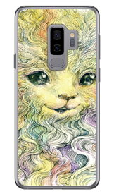 Rainbow Cat design by KYOTARO （クリア） Galaxy S9+ SC-03K・SCV39 docomo・au SECOND SKIN galaxy s9+ ケース galaxy s9+ カバー ギャラクシーs9+ ケース ギャラクシーs9+ カバー sc-03k ケース sc-03k カバー scv39 ケース scv39 カバー 送料無料