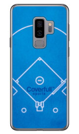 野球 ベースボールコート ブルー（クリア） Galaxy S9+ SC-03K・SCV39 docomo・au Coverfull galaxy s9+ ケース galaxy s9+ カバー ギャラクシーs9+ ケース ギャラクシーs9+ カバー sc-03k ケース sc-03k カバー scv39 ケース scv39 カバー 送料無料