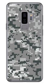 DIGITAL camouflage グレー （クリア） design by Moisture Galaxy S9+ SC-03K・SCV39 docomo・au SECOND SKIN galaxy s9+ ケース galaxy s9+ カバー ギャラクシーs9+ ケース ギャラクシーs9+ カバー sc-03k ケース sc-03k カバー scv39 送料無料