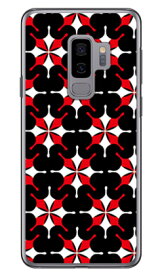 MHAK 「SUN」 ブラック×レッド （クリア） Galaxy S9+ SC-03K・SCV39 docomo・au SECOND SKIN galaxy s9+ ケース galaxy s9+ カバー ギャラクシーs9+ ケース ギャラクシーs9+ カバー sc-03k ケース sc-03k カバー scv39 ケース scv39 カバー 送料無料