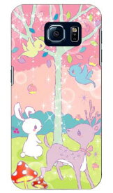 Milk's Design しらくらゆりこ 「メルヘンな森」 Galaxy S6 SC-05G docomo Coverfull sc-05g ケース sc-05g カバー sc-05gケース sc-05g カバー galaxy s6 ケース galaxy s6 カバー ギャラクシーs6 ケース ギャラクシーs6 カバー ドコモ 送料無料