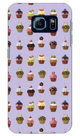 かわいいカップケーキ パープル produced by COLOR STAGE Galaxy S6 SC-05G docomo Coverfull sc-05g ケース sc-05g カバー sc-05gケース sc-05g カバー galaxy s6 ケース galaxy s6 カバー ギャラクシーs6 ケース ギャラクシーs6 カバー ドコモ 送料無料