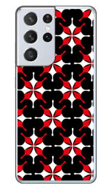 MHAK 「SUN」 ブラック×レッド （クリア） Galaxy S21 Ultra 5G SC-52B docomo SECOND SKIN sc-52b ケース sc-52b カバー sc 52b ケース sc 52b カバー sc52b ケース sc52b カバー sc52bケース sc52bカバー galaxy s21 ultra 5g ケース galaxy 送料無料