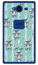 薔薇とねこ ブルー（クリア） design by Ringo AQUOS ZETA SH-01H docomo Coverfull sh－01h ケース sh－01h カバー sh01h ケース sh01h カバー sh01hケース sh01hカバー aquos zeta sh－01h ケース aquos zeta sh－01h カバー 送料無料