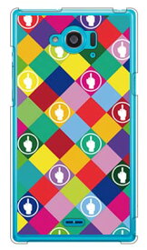 F rhombuses マルチ （クリア） design by ROTM Disney Mobile on docomo SH-02G docomo SECOND SKIN sh02g カバー sh02g ケース disney mobile on docomo sh-02g ケースモバイル sh-02g ケースモバイル 送料無料