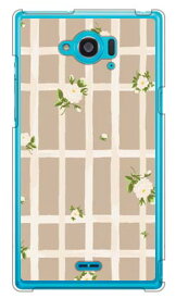 SINDEE 「Flower Grid （ベージュ）」 （クリア） Disney Mobile on docomo SH-02G docomo SECOND SKIN sh02g カバー sh02g ケース disney mobile on docomo sh-02g ケースモバイル sh-02g ケースモバイル 送料無料