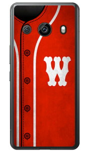 Cf LTD �x�[�X�{�[�� �C�j�V���� ���b�h W (�N���A) AQUOS R8 pro SH-51D A301SH SH-R80P Coverfull �{�� �ی� �n�[�h�P�[�X �X�}�z�J�o�[�@��������