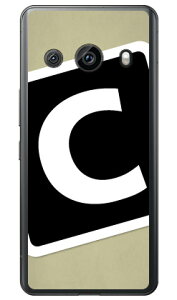 Cf LTD �L�����v �C�j�V���� �x�[�W��×�u���b�N C (�N���A) AQUOS R8 pro SH-51D A301SH SH-R80P Coverfull �{�� �ی� �n�[�h�P�[�X �X�}�z�J�o�[�@��������