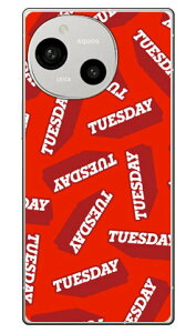 TUESDAY ���b�h (�N���A) AQUOS R9 SH-51E A401SH SH-M28 Coverfull �{�� �ی� �n�[�h�P�[�X �X�}�z�J�o�[�@��������