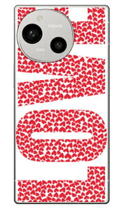 LOVE�i���b�h×�z���C�g�j (�N���A) AQUOS R9 SH-51E A401SH SH-M28 Coverfull �{�� �ی� �n�[�h�P�[�X �X�}�z�J�o�[�@��������