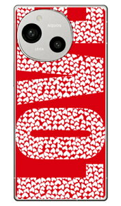 LOVE�i�z���C�g×���b�h�j (�N���A) AQUOS R9 SH-51E A401SH SH-M28 Coverfull �{�� �ی� �n�[�h�P�[�X �X�}�z�J�o�[�@��������