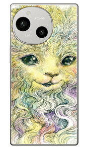 Rainbow Cat design by KYOTARO (�N���A) AQUOS R9 SH-51E A401SH SH-M28 SECOND SKIN �{�� �ی� �n�[�h�P�[�X �X�}�z�J�o�[�@��������