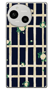 SINDEE �uFlower Grid �i�l�C�r�[�j�v (�N���A) AQUOS R9 SH-51E A401SH SH-M28 SECOND SKIN �{�� �ی� �n�[�h�P�[�X �X�}�z�J�o�[�@��������