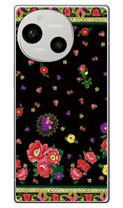 SINDEE �uRussian Flower �i�u���b�N�j�v (�N���A) AQUOS R9 SH-51E A401SH SH-M28 SECOND SKIN �{�� �ی� �n�[�h�P�[�X �X�}�z�J�o�[�@��������