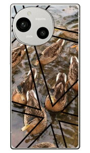 �g���C�A���O�� �_�b�N�X (�N���A) AQUOS R9 SH-51E A401SH SH-M28 Coverfull �{�� �ی� �n�[�h�P�[�X �X�}�z�J�o�[�@��������