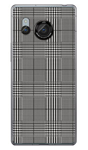 �O�����`�F�b�N �z���C�g×�u���b�N (�N���A) AQUOS R8 SH-52D SH-R80 SECOND SKIN �{�� �ی� �n�[�h�P�[�X �X�}�z�J�o�[�@��������