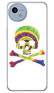 Psychedelic skull �O���[��×�C�G���[ (�N���A) design by ROTM AQUOS wish4 SH-52E SHG13 A402SH A403SH SH-M27 SECOND SKIN �{�� �ی� �n�[�h�P�[�X �X�}�z�J�o�[�@��������